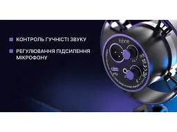 Мікрофон студійний/ для ПК Fifine K688 Black - мініатюра 5