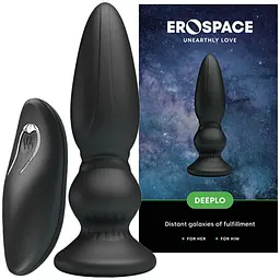 Анальна пробка Erospace Deeplo 12.5 см (чорний) - мініатюра 9