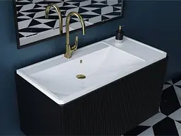 Умивальник Miraggio SACRAMENTO (0000234) Miramarble, Глянцевий, Врізний/Накладний, Білий - мініатюра 7