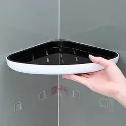Полиця кутова МВМ My Home BP-26 біла з чорним (BP-26 WHITE/BLACK) - мініатюра 8