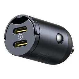 Автомобільне зарядне пристрій Baseus Tiny Star Mini Car Charger 2C 30W чорний C00035001121-03 - мініатюра 3