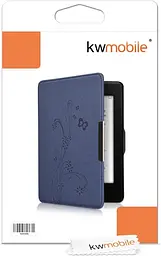 Електронна книга kwmobile, призначена для Amazon Kindle Paper білі мотики - Відкидний футляр для електронної книги з магнітним крі - мініатюра 4