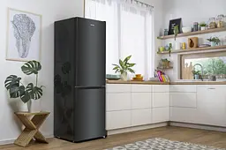 Холодильник Gorenje з нижньою морозильною камерою (NRKE62BXL) - мініатюра 2