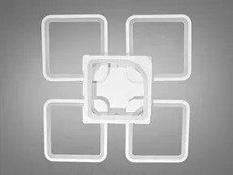 Світильник стельовий LED Diasha 8060/4+1WH 115W, білий, 57 см, сучасний стиль - мініатюра 3