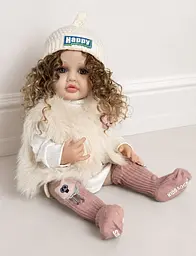 Реалістична Кукла Реборн 55 см повністю вінілова Doll Reborn Baby К0100504 - мініатюра 4
