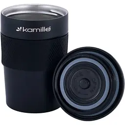Термокухоль Kamille 360 мл чорний (KM-2049) - мініатюра 4