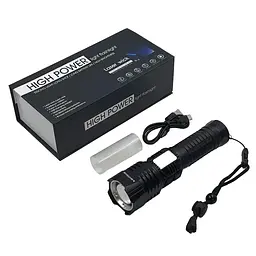 Ручной фонарь BL-A93-GT200 + COB zoom + PowerB + Type-C + 26650 - мініатюра 4