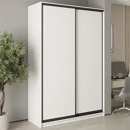 Шафа-купе дводверна MebelStar Комбо BG 2ДСП 160x45x240 см Аляска білий (MBS-10609)