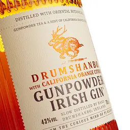 Джин Drumshanbo Gunpowder Irish Gin California Orange Citrus 43% 0.7 л - мініатюра 5