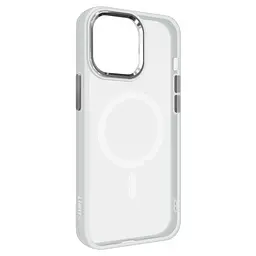Чехол Apple iPhone 13 Pro Max, Unit MagSafe, белый, прозрачный, магсейф, противоударный, магнитный, панель-накладка с поддержкой MagSafe, с поддержкой беспроводной зарядки, TPU+PC, защита всего корпуса, ударопрочный, ArmorStandart (ARM70461)