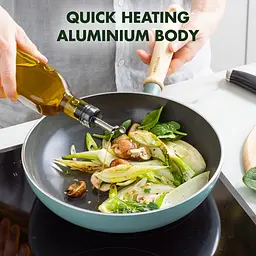 Сковорода WOK GreenPan Mayflower 28 см блакитна CC001683-001 - мініатюра 3