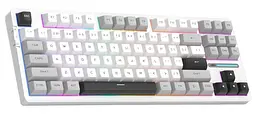 Клавіатура MageGee Light 87 RGB Blue Whale Switch Wireless (6971969728431-UA) Star White (G-000003944)