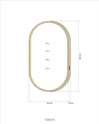 Дзеркало з підсвіткою Babich Studio Mirror - Black (RAL 9005) - мініатюра 6