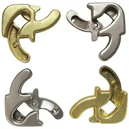 Головоломка з металу Huzzle Square Cast Puzzle 5 зірок 473756 - мініатюра 2