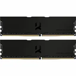Модуль пам'яті для комп'ютера DDR4 32GB (2x16GB) 3600 MHz Iridium Pro Deep Black Goodram (IRP-K3600D4V64L18/32GDC)
