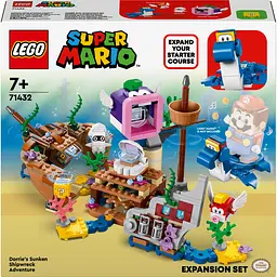 Конструктор LEGO Super Mario™ Пригоди Dorrie на затонулому кораблі. Додатковий набір 500 деталей (71432)