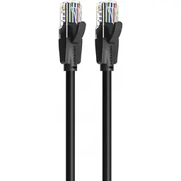 Патч-корд Vention 1.5 м, UTP Cat. 6 RJ-45 плаский чорний (IBJBG) - мініатюра 4