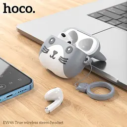 Навушники бездротові Hoco EW46 True wireless stereo headset TWS Mysterious Cat - мініатюра 3