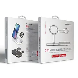 Зарядний пристрій Armorstandart Wireless Charging H101 3 in 1 Magnetic White (ARM78102) - мініатюра 7