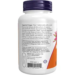 Нікотинамід Now Foods Niacinamide 1000 мг 90 таблеток - мініатюра 2