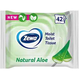 Вологий туалетний папір Zewa Aloe Vera Moist 42 шт.