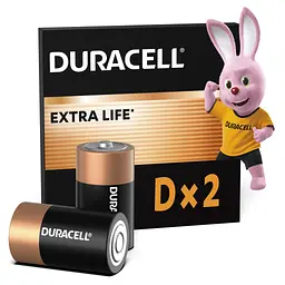 Батарейка Duracell D LR20 лужна 2 шт. в упаковці (81545439/5005987/5014435)