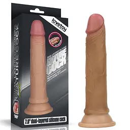 Фалоімітатор 7 Dual layered Platinum Silicone Cock LOVETOYS 66-LV4002 102665