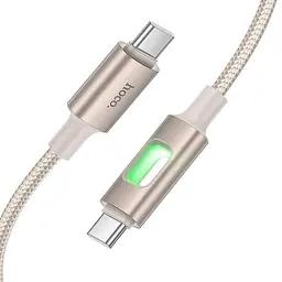 Дата кабель Hoco U 144 New Type-C to Type-C 60 W (1.2 m) Gold - мініатюра 4