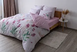 Комплект постільної білизни ТЕП Soft dreams 338 Aurora євро рожевий з білим (2-03859_25785) - мініатюра 2