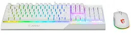 Комплект клавіатура і мишка MSI Vigor GK-30 COMBO UA USB White