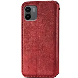 Шкіряний чохол-книжка GETMAN Cubic (PU) для Xiaomi Redmi A1 / A2 Червоний - мініатюра 2