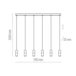 Підвісний світильник TK Lighting 6312 Elit - мініатюра 2