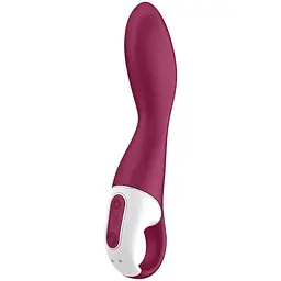 Вібратор Satisfyer Heated Thrill Connect App 20.6 см бордовий