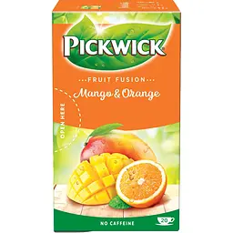 Чай фруктово-трав'яний Pickwick Fruit fusion Mango&Orange зі шматками манго та цедрою апельсину 35 г (20 шт. по 1.75 г) - мініатюра 4