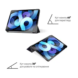 Чехол AIRON Premium для iPad Air 4/5-го поколения 10,9" 2020/2022 с защитной пленкой и салфеткой Black - мініатюра 4