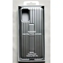 Чохол оригінальний Samsung для Galaxy S20 Plus Official Protective Rugged Standing Cover Silver - мініатюра 2