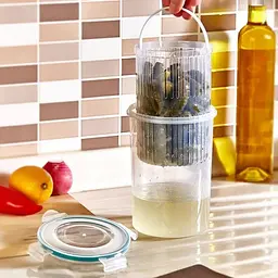 Контейнер Irak Plastik Fresh Box з друшляком 1.5 л прозорий (LC470) - мініатюра 3
