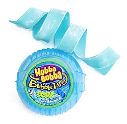 Жуйка Hubba Bubba Blue Raspberry Bubble Tape Sour Блок 12х56 g - мініатюра 3