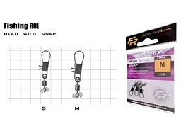 Кріплення Fishing ROI що ковзає head with snap teflon M (3шт/уп)
