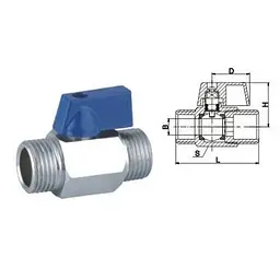 Кран кульовий міні Solomon 1/2″ ЗЗ NV-3161 - мініатюра 4
