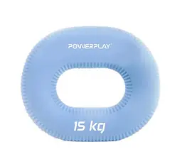 Еспандер кистьовий силіконовий PowerPlay PP-4336 Hand Grip Light 15 кг Блакитний (PP_4336_Blue_15kg) - мініатюра 1