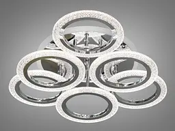 Стельова LED-люстра з пультом, диммером та кольоровим підсвічуванням Diasha 2408/3+3HR LED 3color dimmer - мініатюра 3