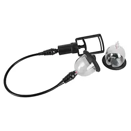 Вакуумна помпа для сосків Bad Kitty Vibrating Nipple Cup 46 см прозорий