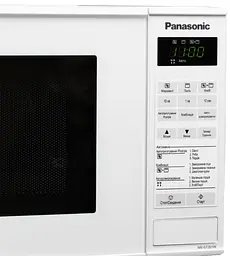 Мікрохвильова піч Panasonic NN-GT261 20л 800Вт гриль дисплей білий NN-GT261WZPE - мініатюра 2