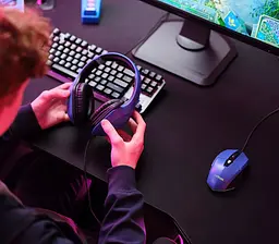 Гарнітура Trust GXT 415B Zirox 3.5 мм синій (24991_Trust) - мініатюра 10