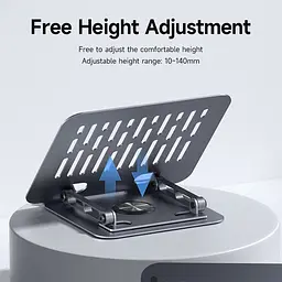 Підставка для ноутбука Hagibis Aluminium Ajustable Laptop Stand Grey (NBS04) [162341] - мініатюра 4