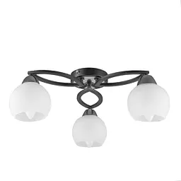 Люстра стельова Brille класична в спальню E27 60W CH (LK-558C/3)