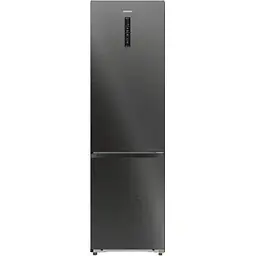 Холодильник Gorenje з нижн. мороз. камерою, 203х66х60см, 2 двері, 257(121)л, А+, Total NF, Зона св-ті, Інвертор, Зовн. Дисп, Wi-Fi, чорний