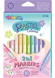 Фломастери 10 кол. COLORINO Pastel (80875PTR) - мініатюра 1