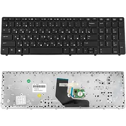 Клавіатура для ноутбука HP (EliteBook: 8560P 8570P 8570W) rus чорний чорний frame з джойстиком
